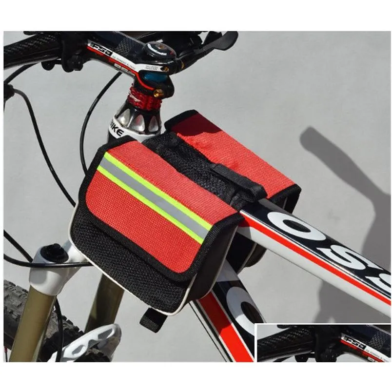 Waterproof Bike Rear Bag With LED Light - Bicycle Pannier Storage Trunk 11x6.3x4.4 Inches