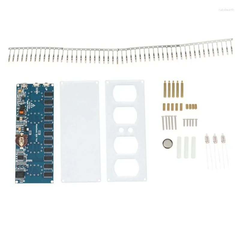 Kit di riparazione orologi Tubo a emissione di luce a 4 bit Kit orologio digitale fai-da-te Modulo scheda centrale IN12 IN-12 PCBA