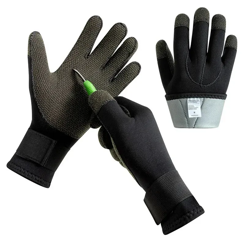 M gants de plongée en néoprène antidérapants, combinaison noire chaude pour Kayak, surf, plongée en apnée, chasse, Sports nautiques, 240131
