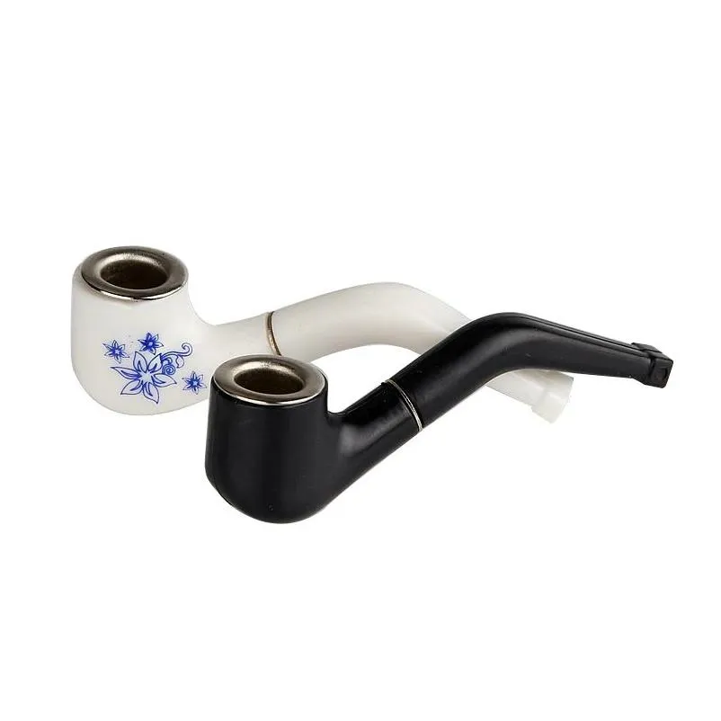 Smoking Pipes 60Mm Super Mini Plastic Small Pipe Creative Filter Cigarette Hand Holder Portable Material Metal Drop Delivery Home Ga Dhhwa