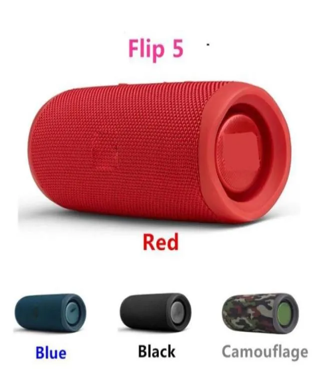 Haut-parleurs portables Flip 5 haut-parleur Bluetooth sans fil IPX7 étanche basse el musique kaléidoscope o92553035375620