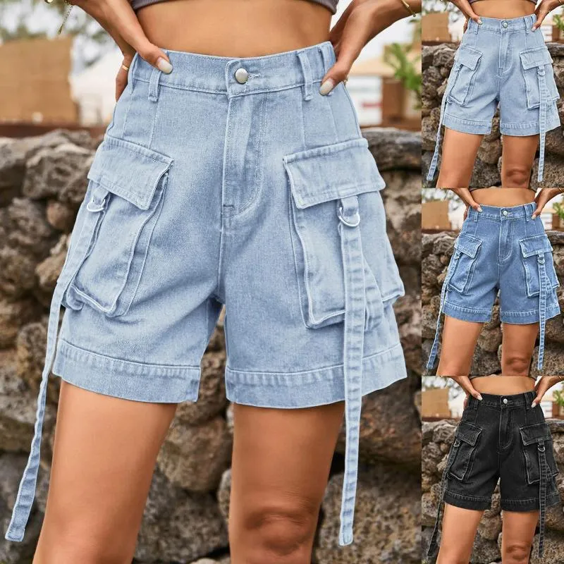 Active Shorts Women Summer Casual Mid Waist Short Fashion Streetwear Workwear 18 Tall Womens 311 Gear Denim Look Leggings