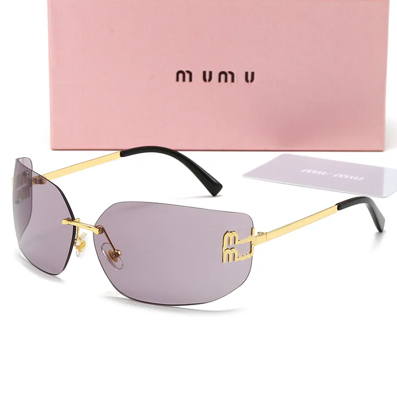 Designer Mulheres Oversized Mens Sunglasses Ladie Designers Miui Lunette Soleil Mui Óculos de Sol Opcionais Sonnenbrillen Gafas de Sol com Caixa