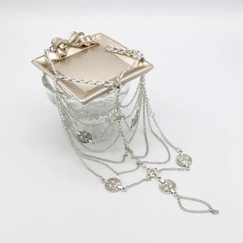 Anklets Simple Dance Accessories Sweet Coin Pendant Summer Foot Jewelry Bohemia Korean Style Women Chain