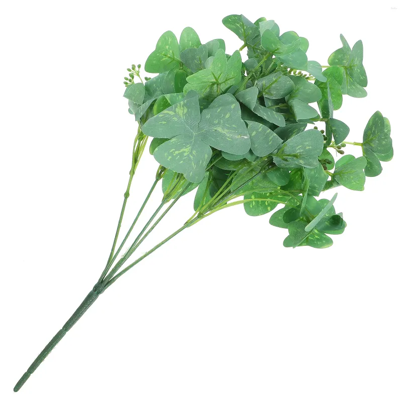 Dekorativa blommor Simulering Shamrock Artificial Layout Prop Wedding Buquets Table Centerpiece