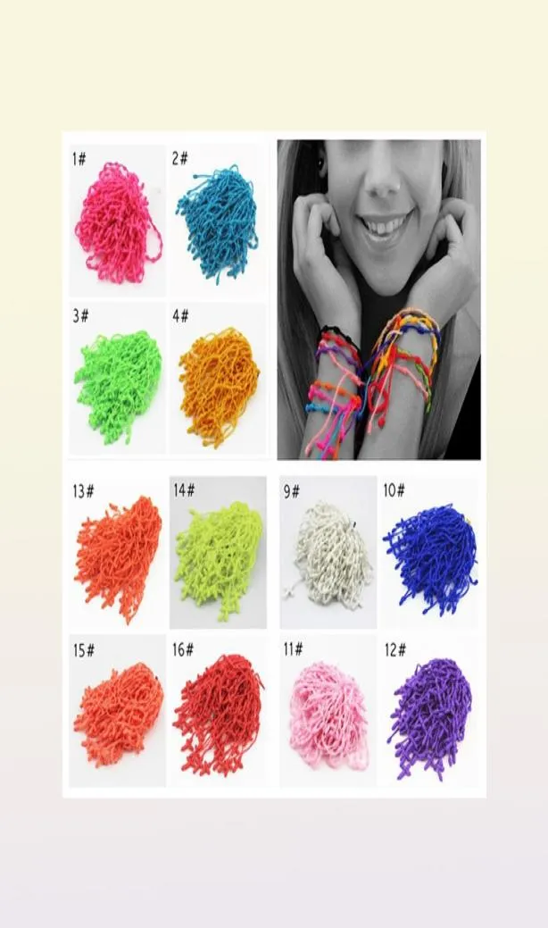 Lots en gros 50 pcs à la main chanceux cordon tresse corde chapelet Bracelets en Nylon chaîne Bracelets MB046868081