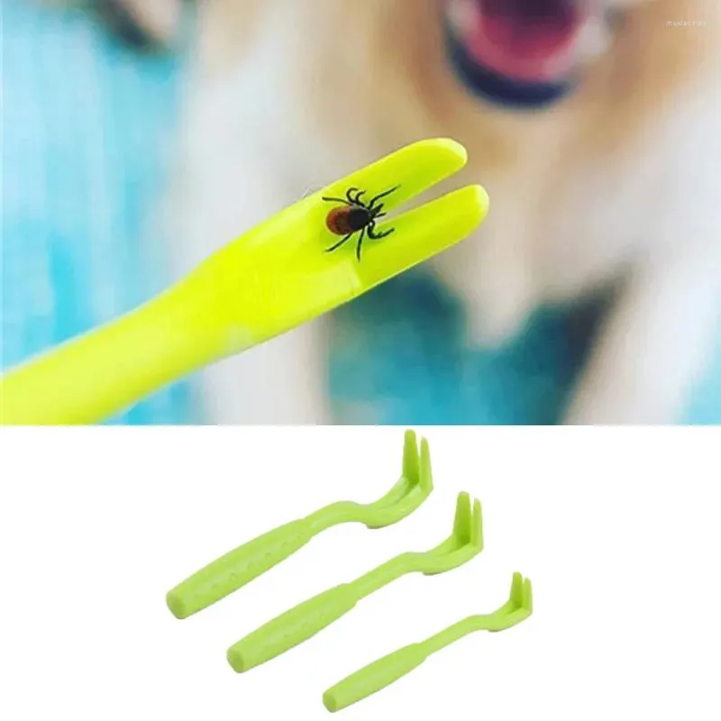 Dog Apparel 3Pcs/Set Pet Flea Remover Hook Cat Tick Tweezer Extractor Clamp Accessories Kitten Puppy Tool Supplies