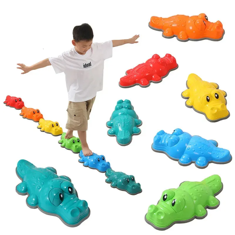 Children Balance Stone Montessori Toys Sensory Integration Training Outdoor Play Social Activities Parish Sports 240202