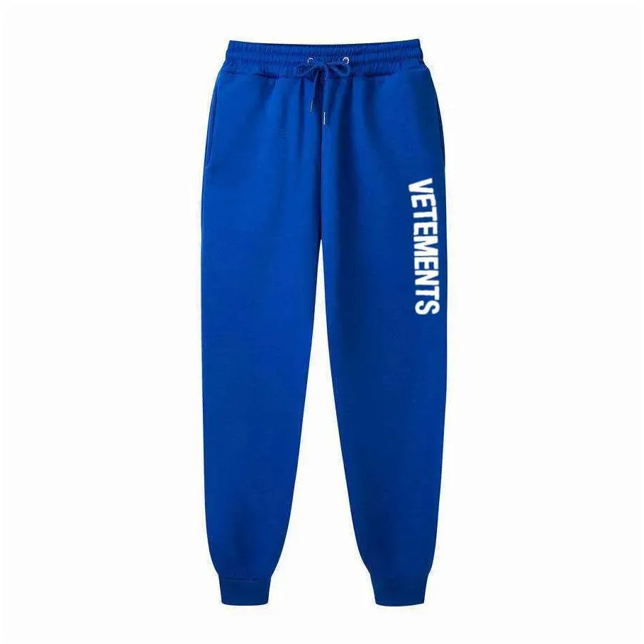 mens sweatpants vetements print joggers lounge pants pockets outdoor hiking running trousers streetwear sweatpants y0811