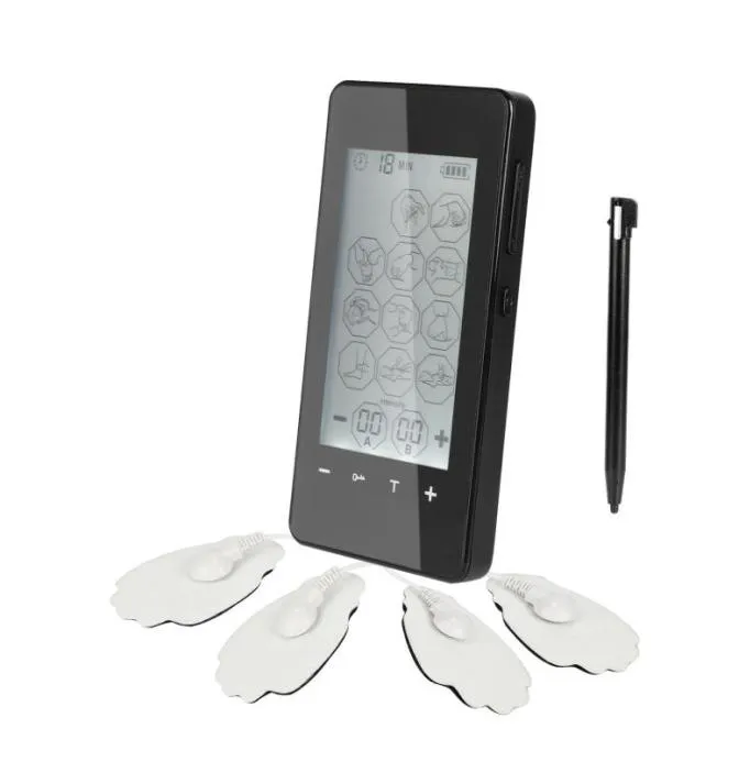 Écran tactile LCD Tens Unit Thérapie par impulsions électriques Stimulateur musculaire Masseur EMS12 modes Mini thérapie magnétique d'acupuncture numérique9209362