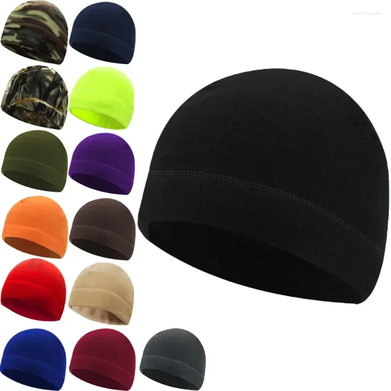 Casquettes de cyclisme hiver polaire casquette ski randonnée sport chaleur coupe-vent moto doublure chapeau femmes hommes vélo pêche chapeaux