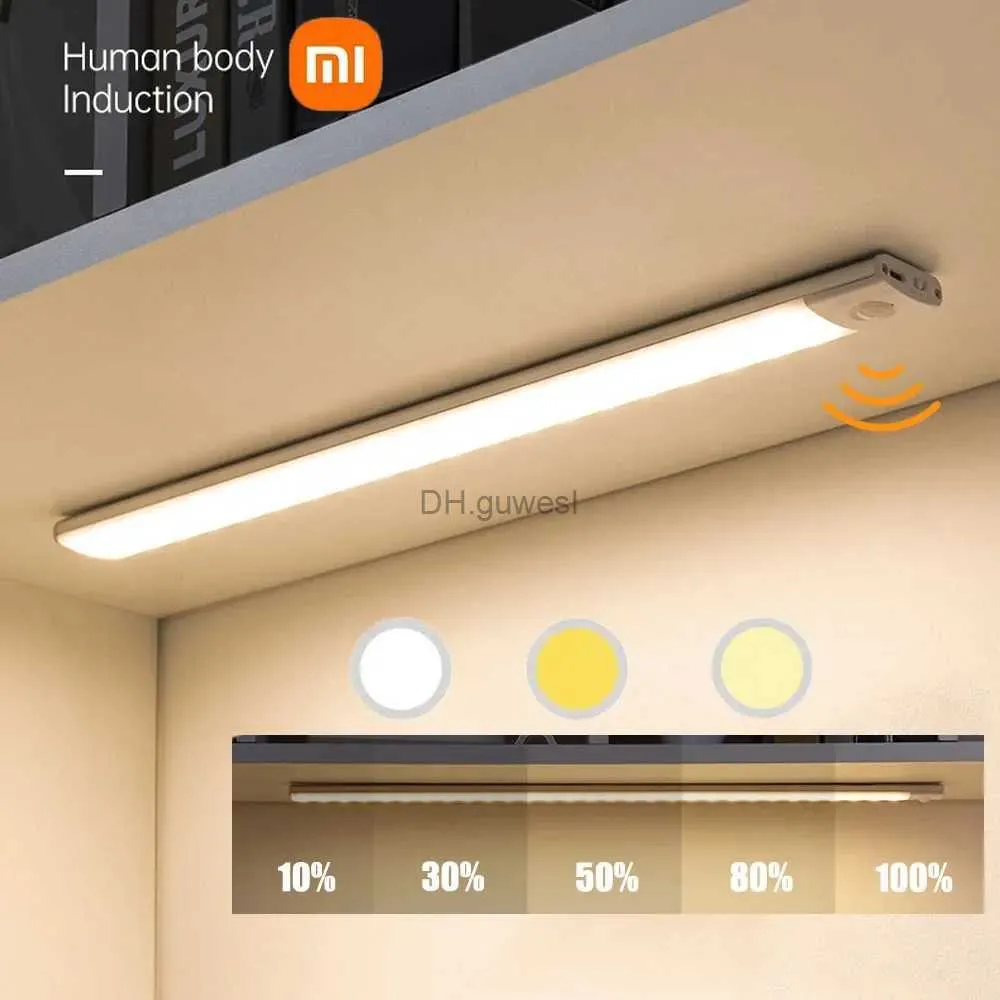 ナイトライトXiaomi Night Motion Sensor Wireless LED USBランプ色の薄暗いナイトランプデコレーションYQ240207