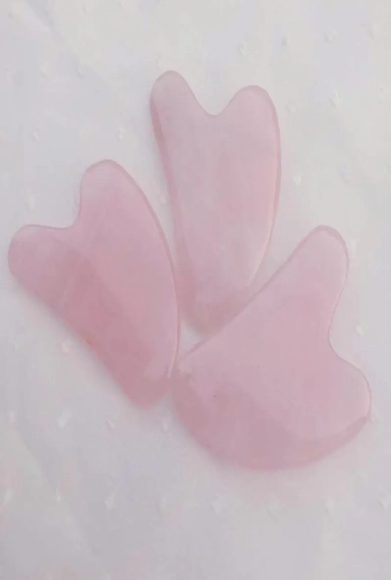 Aventurine Jade Gua Sha Face Massage Tool Massager Guasha Care Care Facial Tools Quartz Pink Guasha Natural Stone Healing R7824653