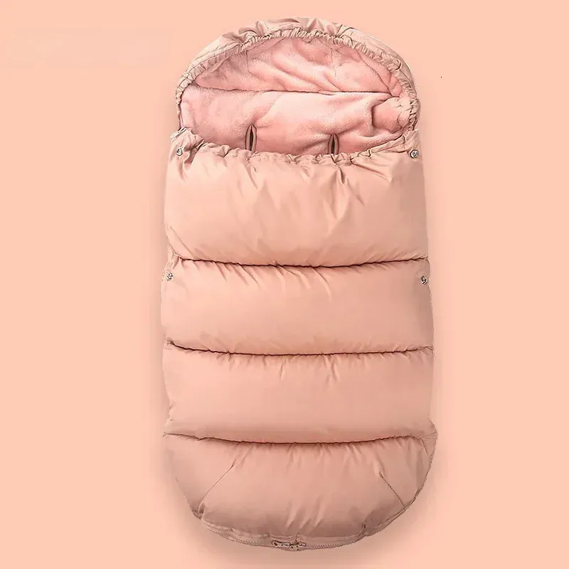 Зимний теплый спальный мешок для новорожденных, конверт для ног, аксессуары для младенцев, детская тележка, спальный мешок, ветрозащитный чехол для ног коляски 240122
