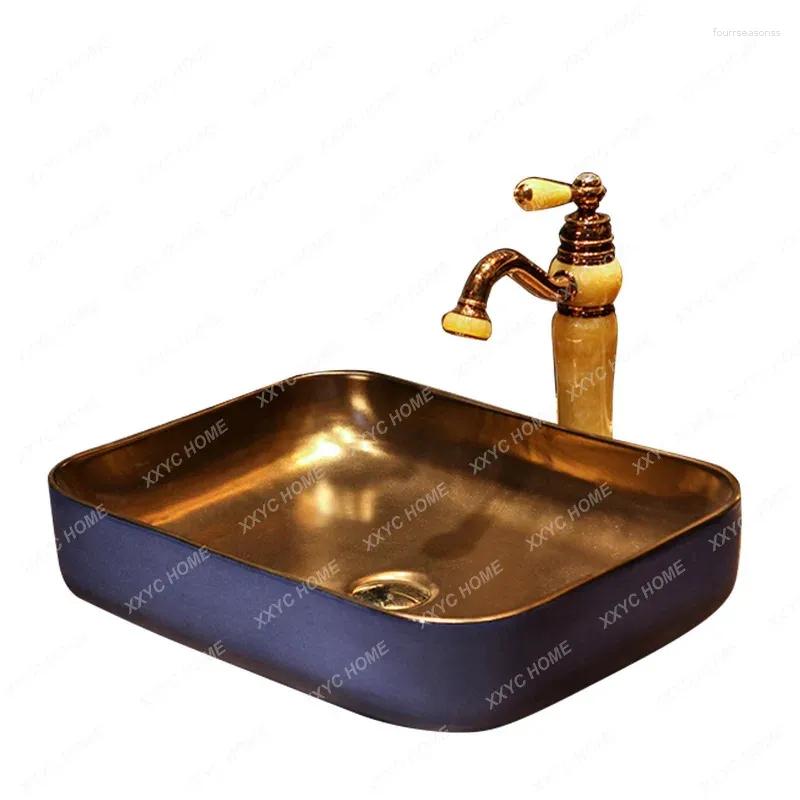 Zlew łazienki krany ceramiczne basen metalowy glazurka artystyczna retro Washbasin na Bliskim Wschodzie Europa i Ameryka Wash