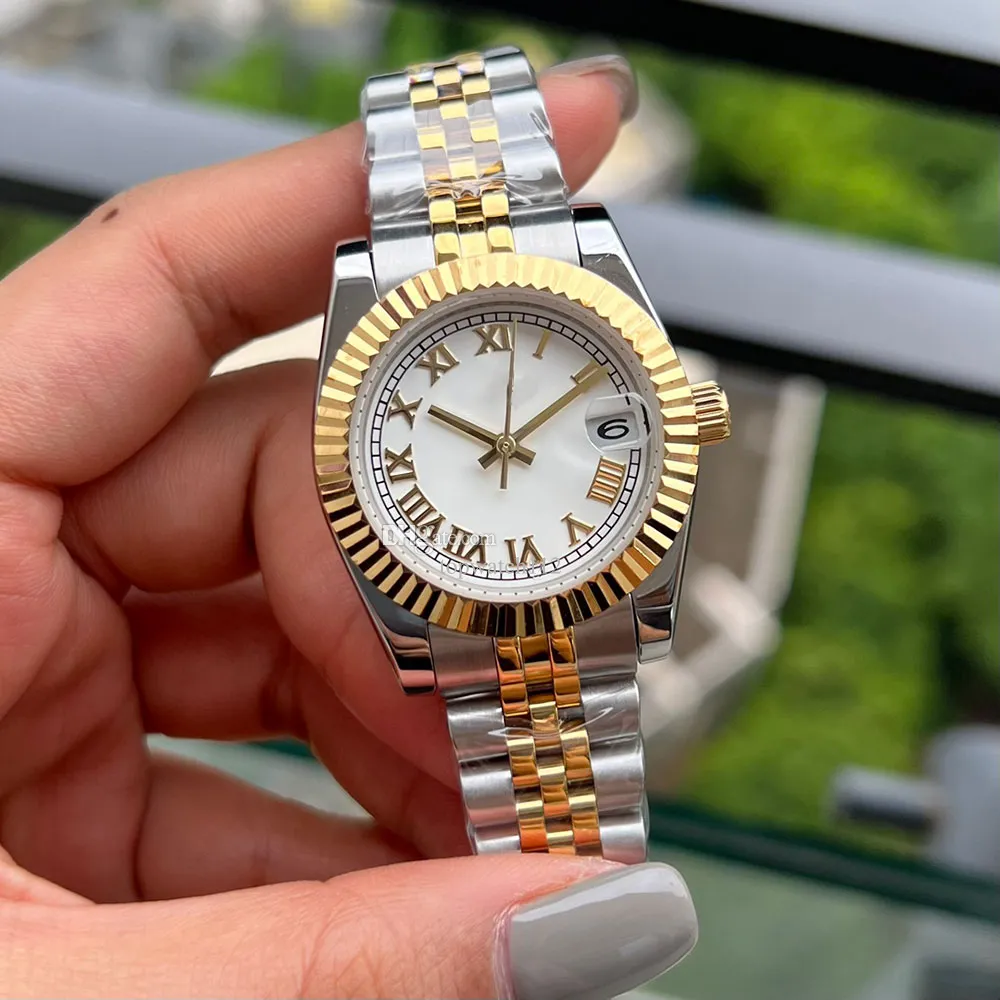 Dames Kijk Volledig automatische mechanische horloges 31 mm roestvrijstalen riem vrouwen polshorloge waterdichte ontwerper horloges Montre de Luxe polshorloges cadeau