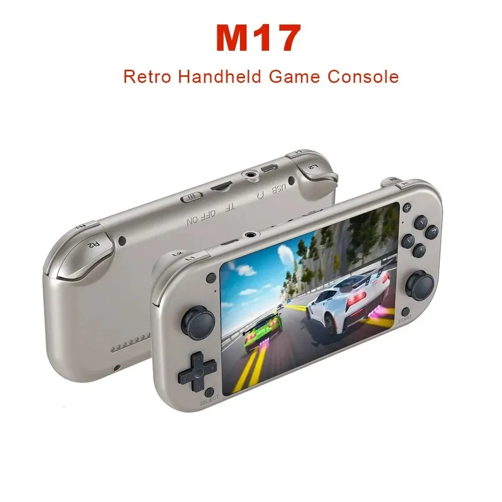 BOYHOM M17 Retro-Handheld-Videospielkonsole, Open-Source-Linux-System, 4,3-Zoll-IPS-Bildschirm, tragbarer Taschenvideoplayer für PSP 240124