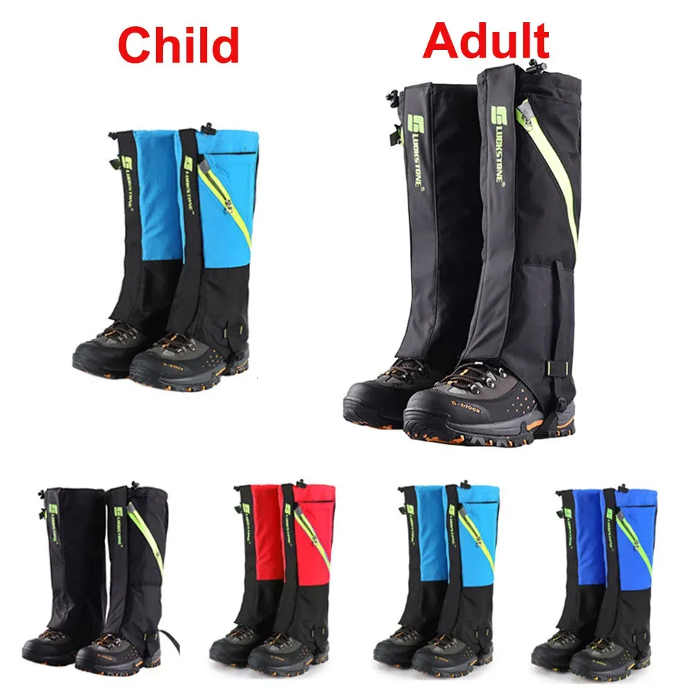 Unisex Waterproof Snow Gaiters Leg Covers Climbing Camping Hiking Ski Kid Leg Warmers Boot Shoe Legging Gaiter Legs Protection240129