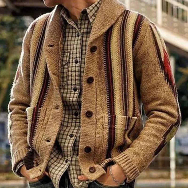 Maglioni da uomo Uomo Inverno Maglione lavorato a maglia Cardigan Moda Uomo Cappotti caldi Giacca slim casual per felpe Maglione Abbigliamento maschile 4XL