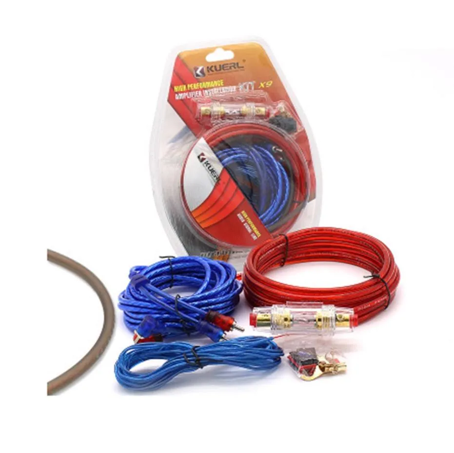 AutoPower Amp Kit 8 Gauge Speaker Woofer & Subwoofer Installation Kit With Fuse, Cable & Wiring