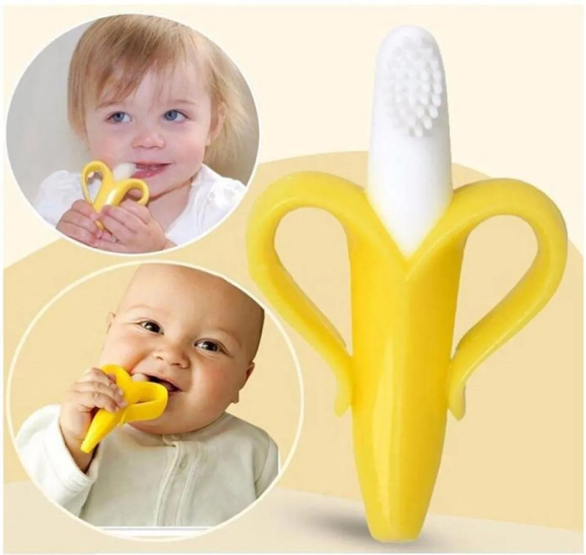 Newborn Silicone Toothbrush Baby Teether Teething Ring Kids Teether Children Chewing Environmentally Safe High Quality C181126016702187