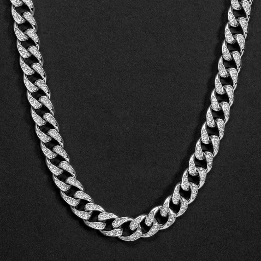 Luksusowa wyprzedaż biżuterii 14K Solid White Gold Labor Lown Diamond County Genialne cięcie najwyższej jakości moda hip hop kubańskie łańcuch linków