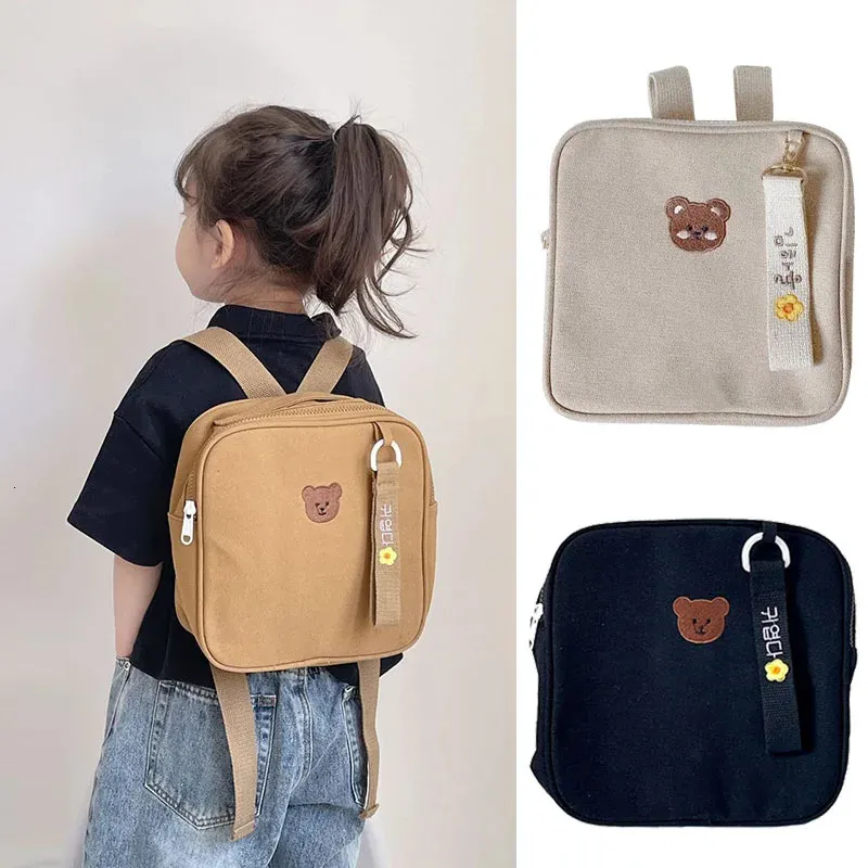 Cute Bear Kids Backpacks Chłopcy Dziewczyny Koreańskie hafty moda przedszkola szkolna szkolna szkolna dziecięca dziecięca dziecięce prezenty Bag Prezenty 240131