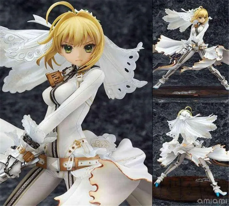 Fate/Extella CCC Nero Clus Sabel Bruid Trouwjurk Ver.1/8 Schaal Painted PVC Action Figure Collection Model Speelgoed Pop AA2203119565878