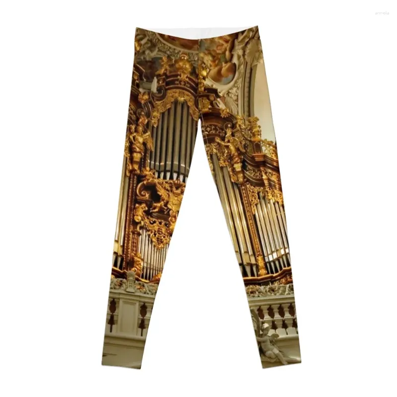 Pantaloni attivi Organo Cattedrale di Santo Stefano Passau Germania Leggings Abbigliamento da palestra Sport Sport femminile Donna