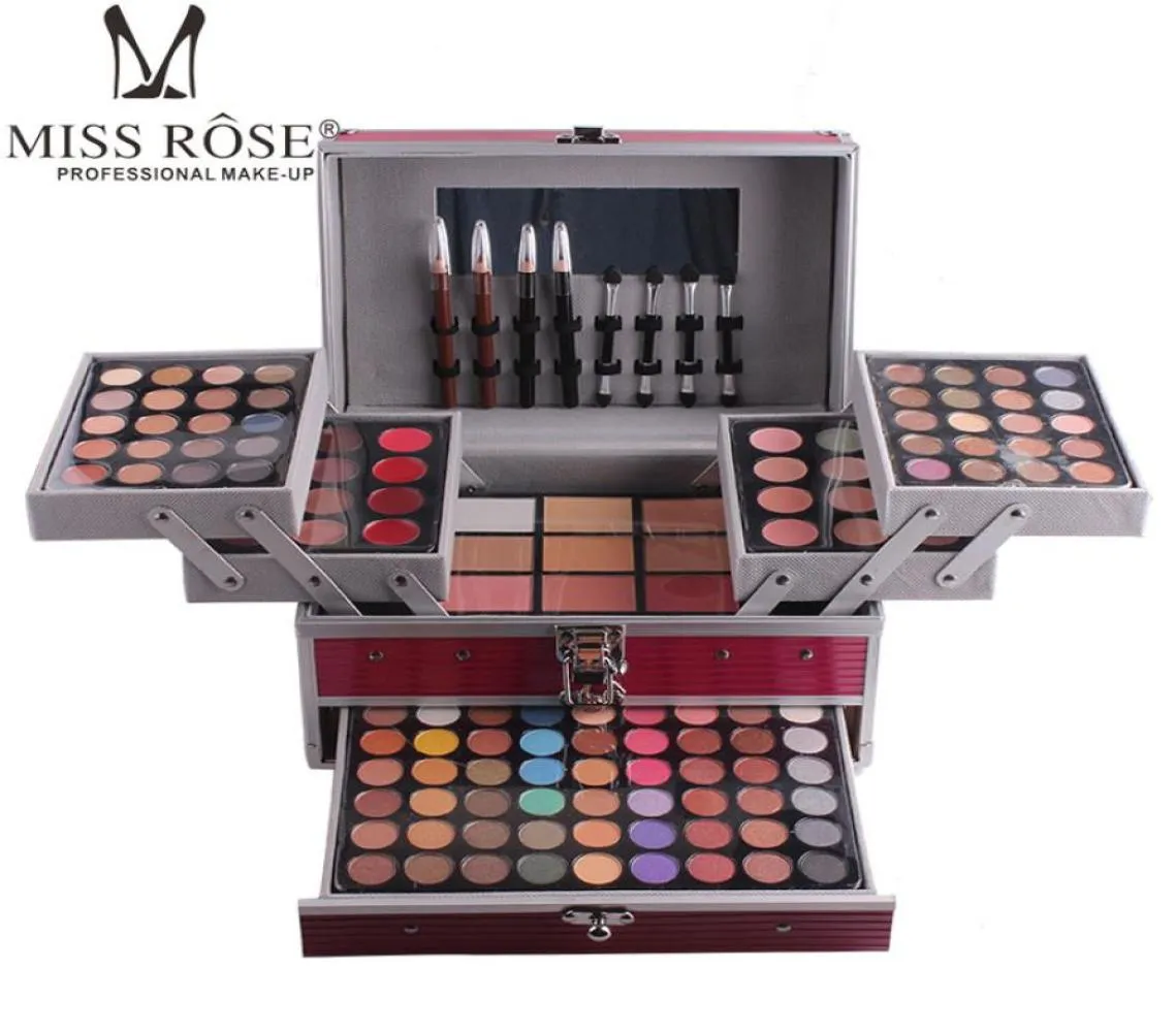 Набор для макияжа Miss Rose, полный профессиональный набор для макияжа, коробка косметики для женщин, 190 цветов, наборы для макияжа для женщин8524191