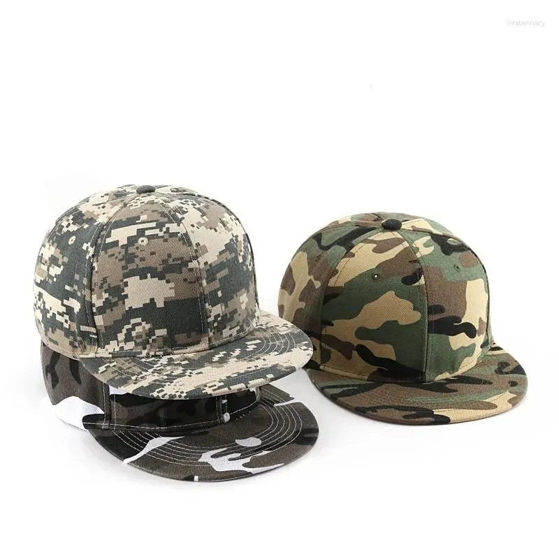 Ball Caps VACIGODEN Fashion Flat Brim Camouflage Color Baseball Cap Men Women Short Eaves Sun Protection Hat Outdoor Casual Adjustable