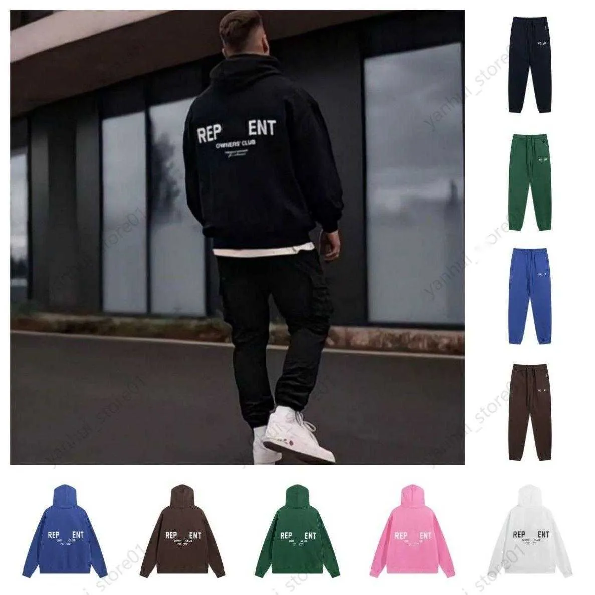 Représente Sweat à capuche Sweatshirts Designer Lettre Representhoodie Hommes Tide Marque Wild High Street Casual American Loose Couple Reprreesent Sweats à capuche Pull h6A