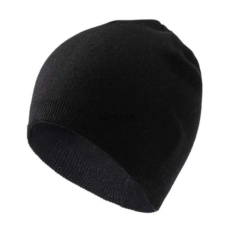 Berretti / teschio Berretti di grandi dimensioni Berretti maschili invernali all'aperto Equitazione Sport Cappello Lady Sci Berretto lavorato a maglia Papà Cappelli bomber sottili Uomo Hiphop Skullies YQ240207