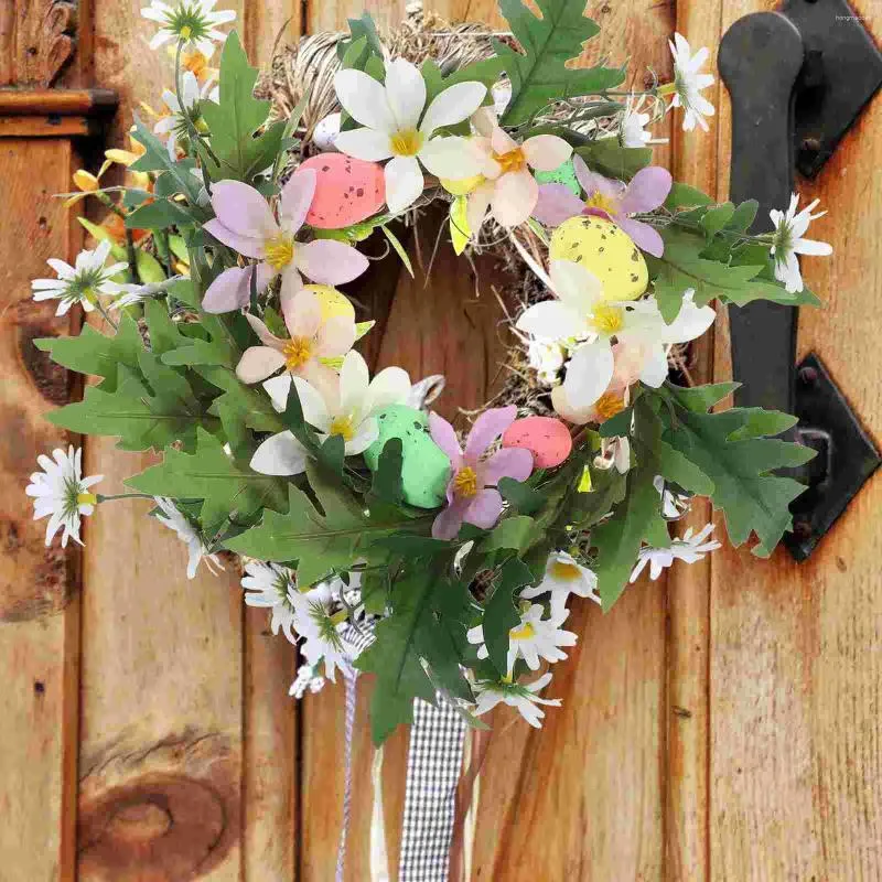 装飾的な花イースター装飾品の装飾人工花輪の供給卵の玄関のプラスチックの装飾