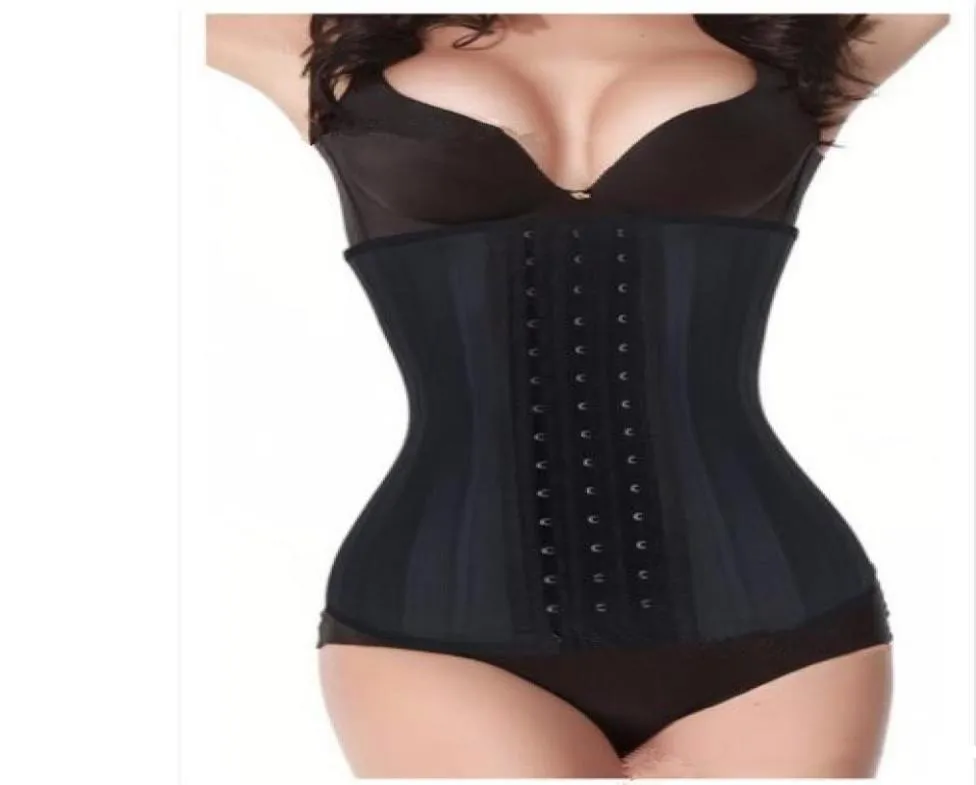 Taille ventre Shaper caoutchouc Shaper lumière 2 couche 25 acier os caoutchouc corset corps court corset façonnage sous-vêtements CZ1608623472