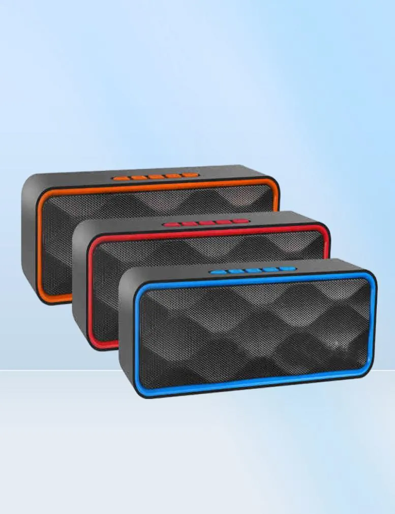 Bluetooth -högtalare Hifi Stereo Woofer Double Horn Subwoofer Portable O Player Waterproof Houdspeaker Wireless Boombox Soundba7255214