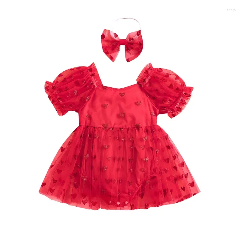 Girl Dresses Baby Tulle Romper Dress Mesh Ruffle Sleeveless Bodysuit Born Birthday Tutu Clothes