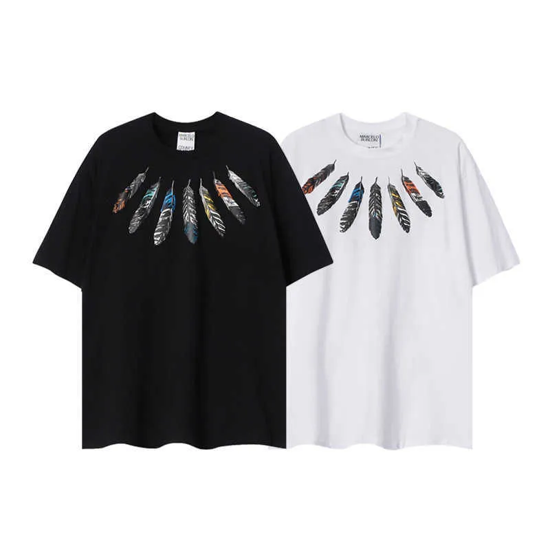 MBメンズTシャツ24SSデザイナーマルセロMBトレンディバドミントン半袖プリントプリントプリントメンズとレディースTシャツ