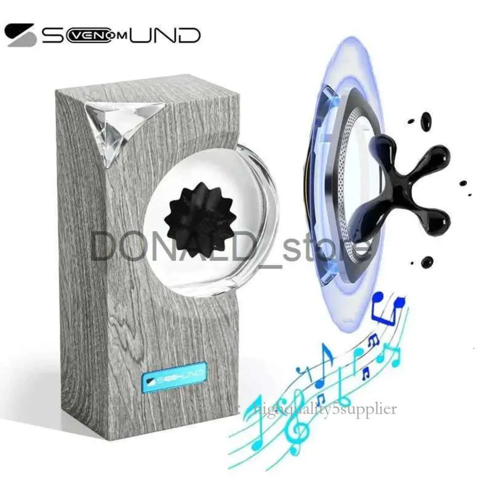 Portable Visual Music Rhythm Magnetic Fluid Pickup Desktop Speakers Companion Ferrofluid Display Lamp Dancing Magnet Liquid Toy Gift J240117