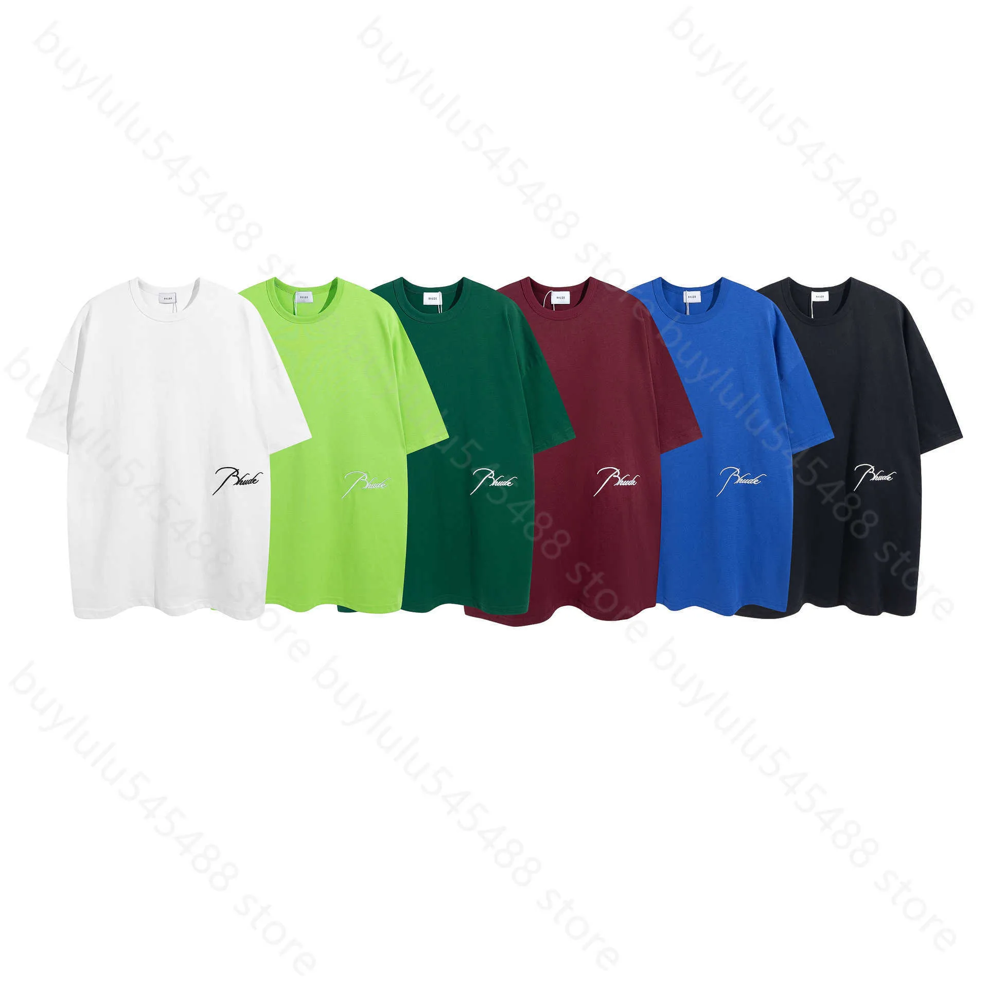 Новинка 2024 года, мужские и женские футболки с короткими рукавами, модный уличный бренд Rhudetee, весенняя классическая тонкая молодежная спортивная футболка с вышивкой буквами D3ph