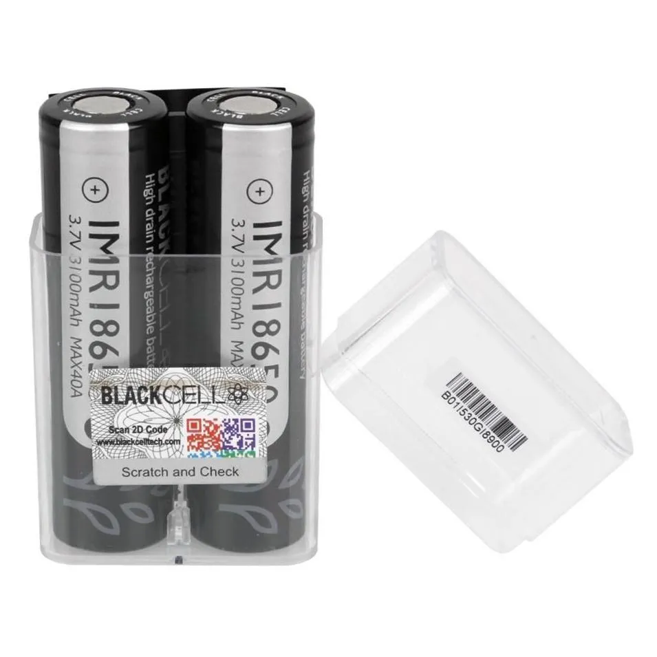 Batterie Batteria originale Blackcell Imr 3100Mah 40A 3,7 V Ricaricabile ad alto scarico Flat Top al litio 100% autentica Consegna a goccia Elec Dh2Dz