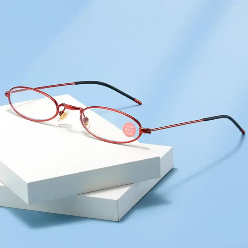 Óculos de sol retro anti-azul luz leitura óculos oval pequeno quadro feminino anti azul 2024 moda óculos 4