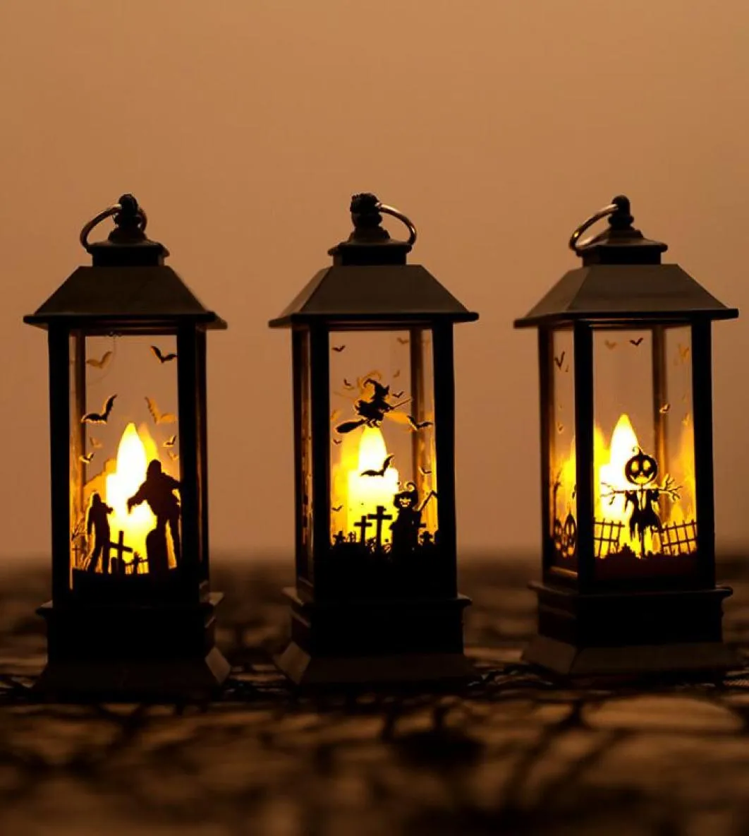 Cadılar Bayramı Balkabağı/ Hayalet El/ LED Işıklar Yapay Alev Işık Küçük Yağ Lambası LED Cosplay Malzemeleri Parti Dekoru Cadılar Bayramı Dekorasyonu1630055
