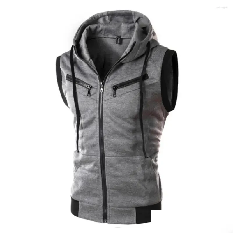 Canotte da uomo Maglione primaverile Gilet senza maniche Retro Piviere lavorato a maglia casual Uomo Maglioni lavorati a maglia slim selvatici Abbigliamento Consegna drop Abbigliamento Otblu