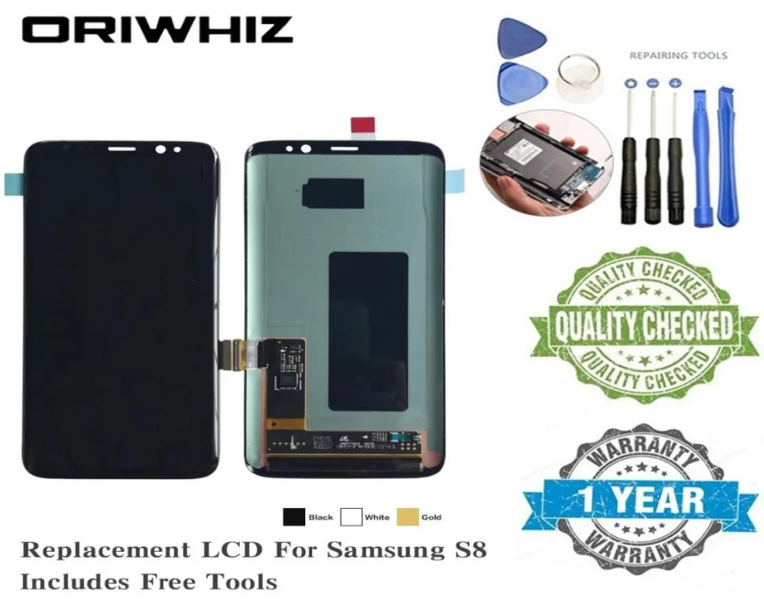 OLED TFT för Samsung S8 S6EDGE PLUS J7 J1 ACE J110 LCD -skärm ersättningsskärm Pekskärm Fylld digitizer med verktyg7749346