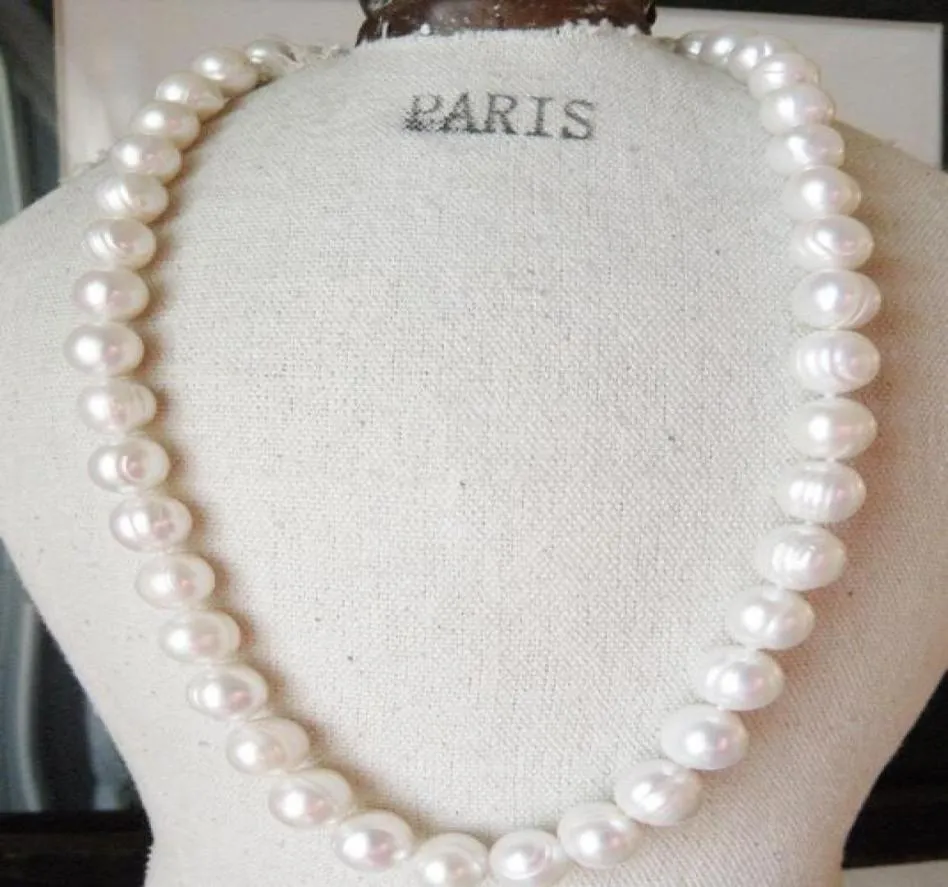 Fine Pearls Jewelry new 18quot 1112 MM SOUTH SEA NATURAL White PEARL NECKLACE 14K GOLD CLASP4336113