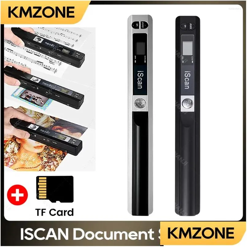Scanners iscan A4 Portable Scanner Mincument PO Book JPG PDF Format Handheld Scanning 300/600/900 DPI med 32G TF-CARD Drop Delivery C Otsxh