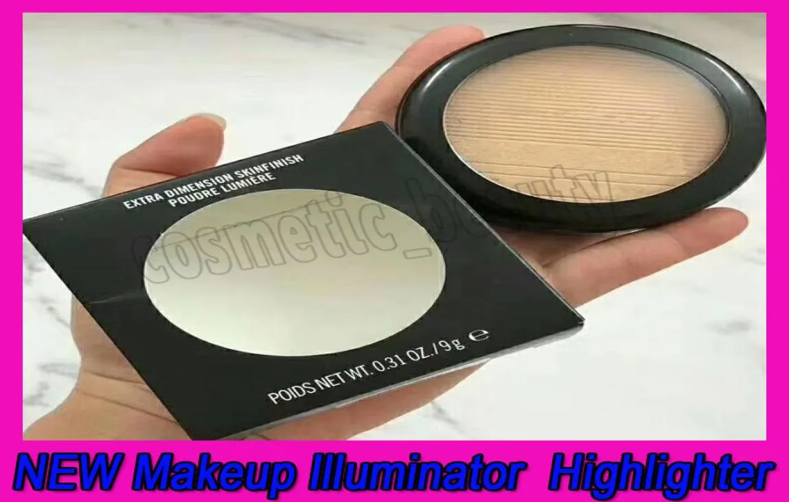 2020 NOVO Iluminador de maquiagem Marcador de maquiagem Facial Bronzers Paleta Contorno facial Shimmer Pó Base corporal Iluminador Destaque9283102