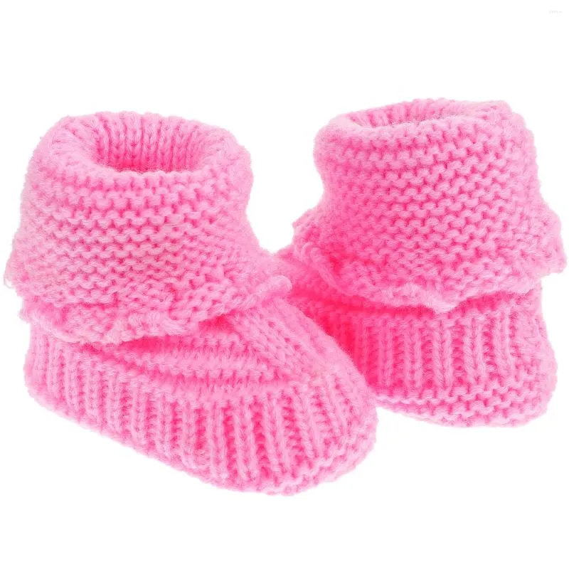 أحذية Boots Born Crochet Shoes for Handmصيب الحياكة المحبوكة طفل الشتاء