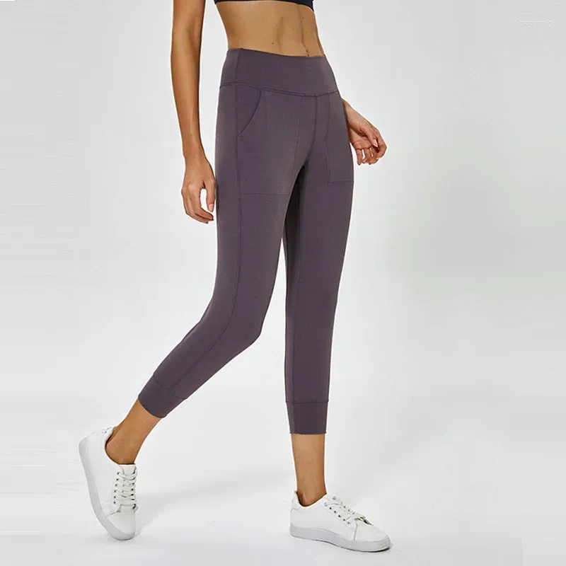 Kvinnors byxor 15 färger bakåt midja byxa andra huden känna yoga kvinnor squat bevis 4-vägs stretch sport gymnagging fitness tights tights